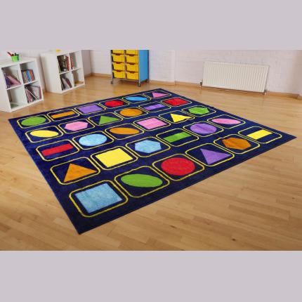 Geometric Shapes 3x3m Placemat Carpet