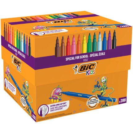 BIC Kids Visa Felt Tip Pens - Pack of 288