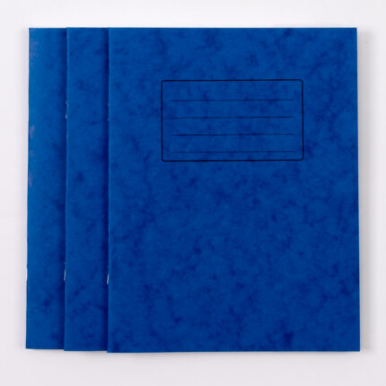 Classmates 9"x7" Exercise Book 64 Page, 8mm Ruled With Margin, Blue - Pack of 100