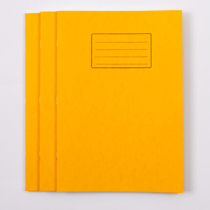 Classmates A4 Exercise Book 80 Page, 8mm Ruled with Margin/Plain Alternate, Yellow - Pack of 50