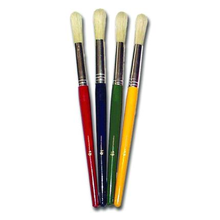 Jumbo Hog Hair Brushes - Pack of 30