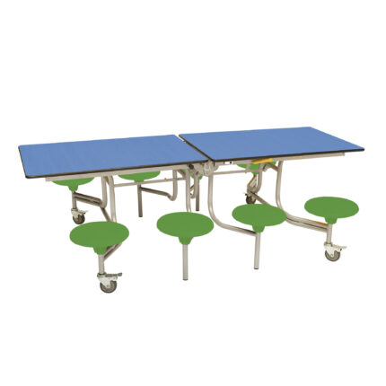 Secondary Rectangular 8 Seater Tables - Green - Blue