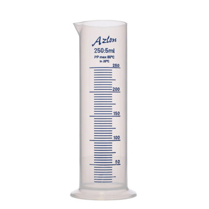 AZLON Measuring Cylinder - Squat Form - 250ml