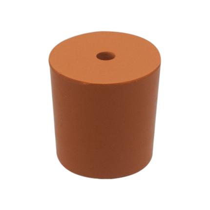 Rubber Stoppers One Hole - Bottom Diameter: 33mm - Pack of 10