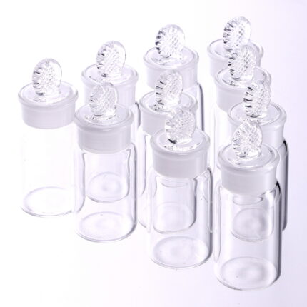 Clear Glass Weighing Bottles - Pack of 10