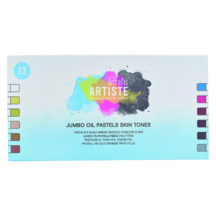 Artiste Jumbo Oil Pastels - Skin Shades - Pack of 12