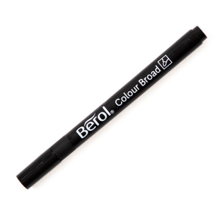 Berol Colour Broad Pens - Black - Pack of 12