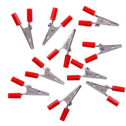 Crocodile Clips - Plastic Sleeved - Pack of 10