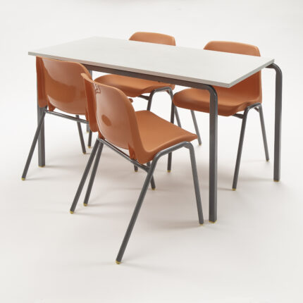 Classmates Contemporary 15 Tables & 30 Chairs Pack - 1100 x 550mm - 8-11 Years - Flame