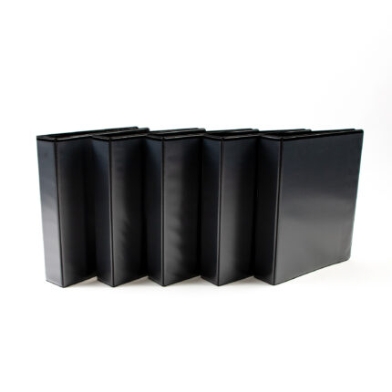Four Ring Presentation Ring Binder Black - A4 - 40mm Capacity/54mm Spine - Pack of 10