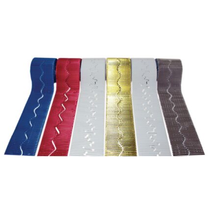 Bordette Winter Scalloped Corrugated Border Rolls - 7.5m - Pack of 6