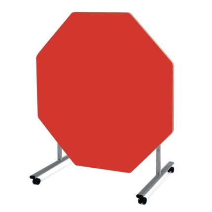 Tilt Top Table - Octagonal - 8-11 Years - Red