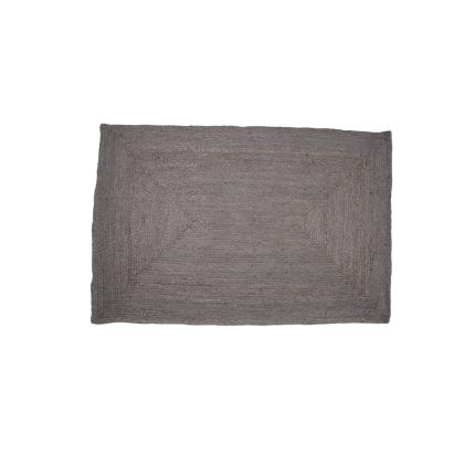 Grey Jute rectangular rug - Medium