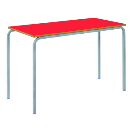 Findel Everyday 120x60cm Crush Bent Table - 6-8 Years - Red
