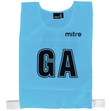 Mitre Netball Bib - Sky Blue - L - Pack of 7