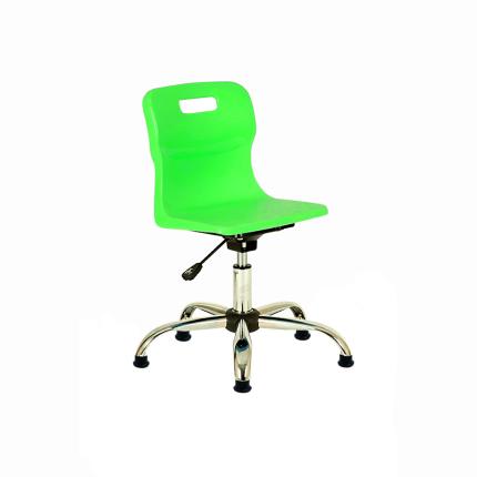 Titan Senior Swivel Chair - Glides - Green