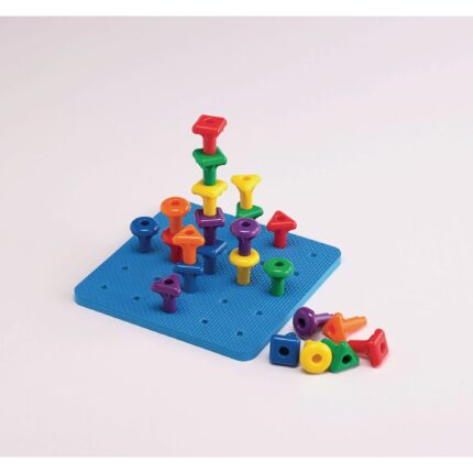 edx education Giant Geo Pegs & Board Pack