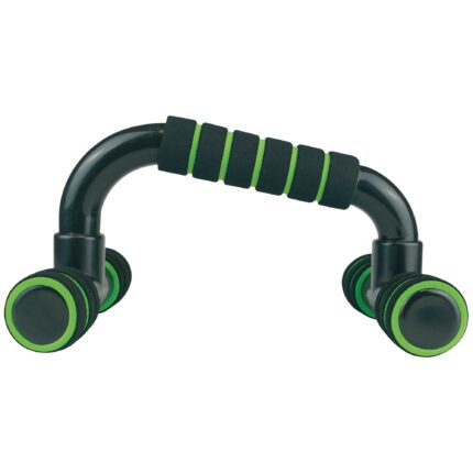 Urban Fitness Push Up Bars - Black/Green - Pair