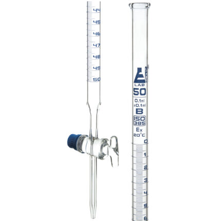 Glass Burette - Glass Stopcock (Class B) - 50ml