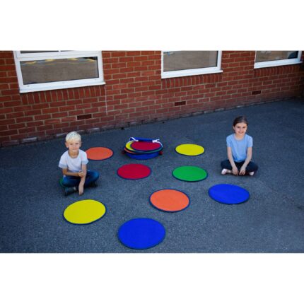 Kit for Kids Rainbow Circle Outdoor Mats - Set of 30