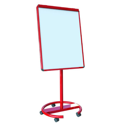 Mobile Easel with Round Base - Red