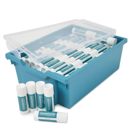Classmates Glue Sticks - 40g - Pack of 200 with FREE Gratnells Tray