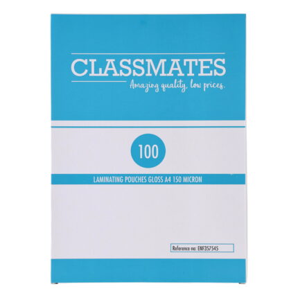 Classmates Gloss Laminating Pouches (150 Micron) - A4 - Box of 100