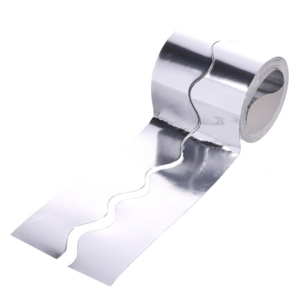 Fadeless Scalloped Card Border Roll - Silver - 57mm x 15m