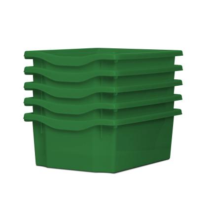 Monarch Double Storage Trays - Pack of 5 - Green