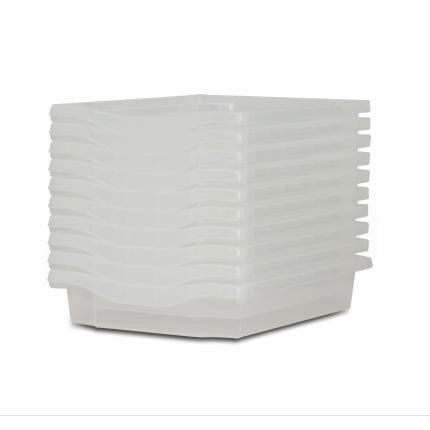 Monarch Single Storage Trays - Pack of 10 - Clear