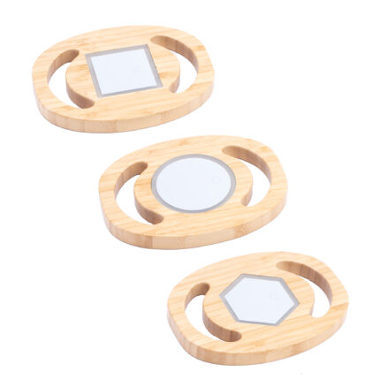 LED Handheld Shape Mirrors - Pack of 3 by Hope Education