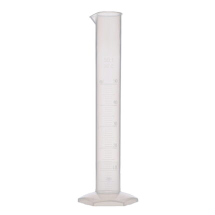 Measuring Cylinder, Polypropylene - 50ml - Pack of 12
