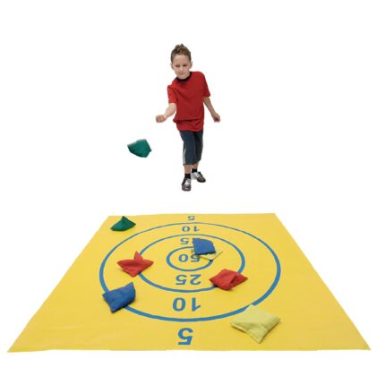 Target Mat and Beanbag Set - Yellow/Mutli