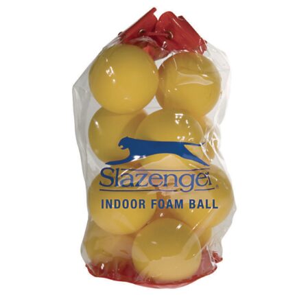 Slazenger Indoor Foam Tennis Ball - Yellow - Pack of 12