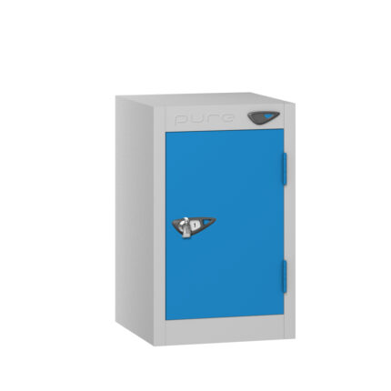 PURE Lockers - Quarto, Flat Top, Depth 45cm - Blue