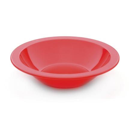Harfield Polycarbonate?Rimmed?Bowls - pack of 10 - Red