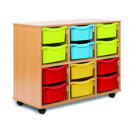 Classmates Stackable 12 Deep Tray Unit - Assorted