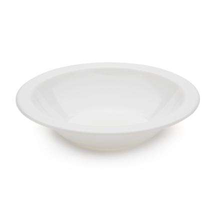 Harfield Polycarbonate?Rimmed?Bowls - pack of 10 - White