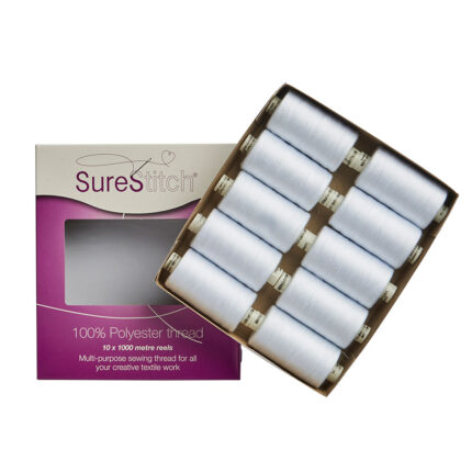 SureStitch 1000m Reels Mixed Packs - White