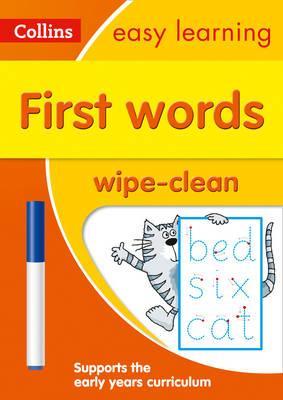 First Words Age 3-5 Wipe Clean Activity Book: Ideal for home learning (Collins Easy Learning Preschool)