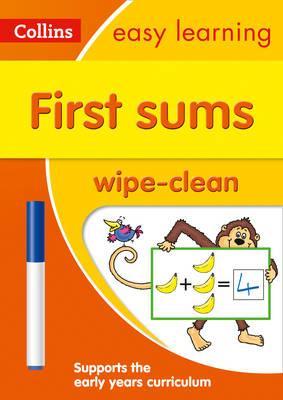 First Sums Age 3-5 Wipe Clean Activity Book: Ideal for home learning (Collins Easy Learning Preschool)