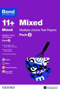 Bond 11+. Pack 2 Mixed – Multiple Choice Test Pa