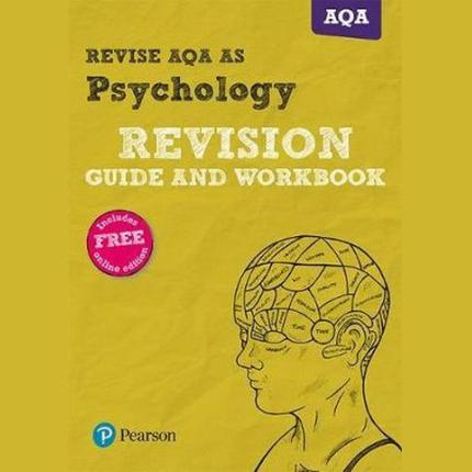 Pearson REVISE AQA AS level Psychology Revision Guide and Workbook inc online edition – 2025 and 2026 exams