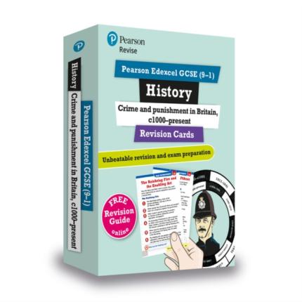 Pearson REVISE Edexcel GCSE History Crime and Punishment in Britain: Revision Cards: For 2025 and 2026 exams