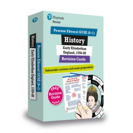 Pearson REVISE Edexcel GCSE History Elizabethan England: Revision Cards incl. online revision: For 2025 and 2026 exams