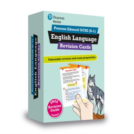 Pearson REVISE Edexcel GCSE English Language Revision Cards (with free online Revision Guide): For 2025 and 2026 exams