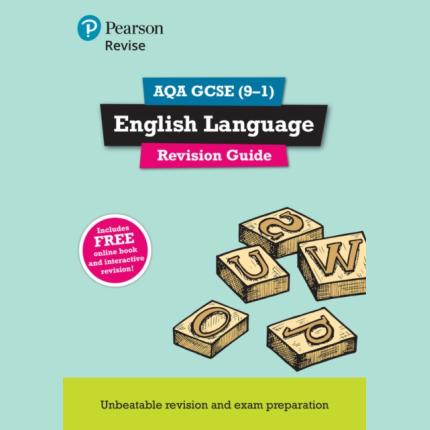 Pearson REVISE AQA GCSE (9-1) English Language Revision Guide: For 2025 and 2026 exams – incl. free online edition