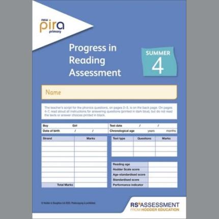 New PiRA Test 4 Summer (Pack of 10)