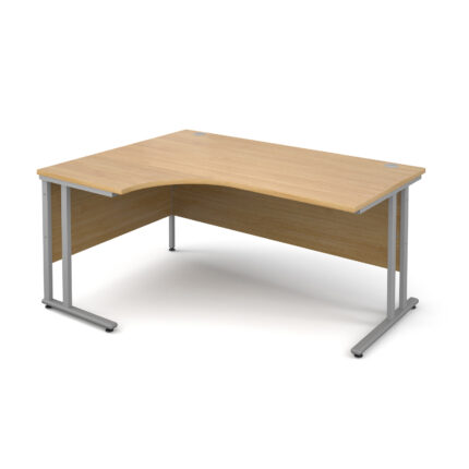 Maestro Crescent Desk Beech Left Hand L1600mm