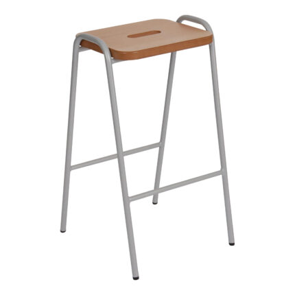 Natural Wooden St Classroom Stool St Ht 610mm